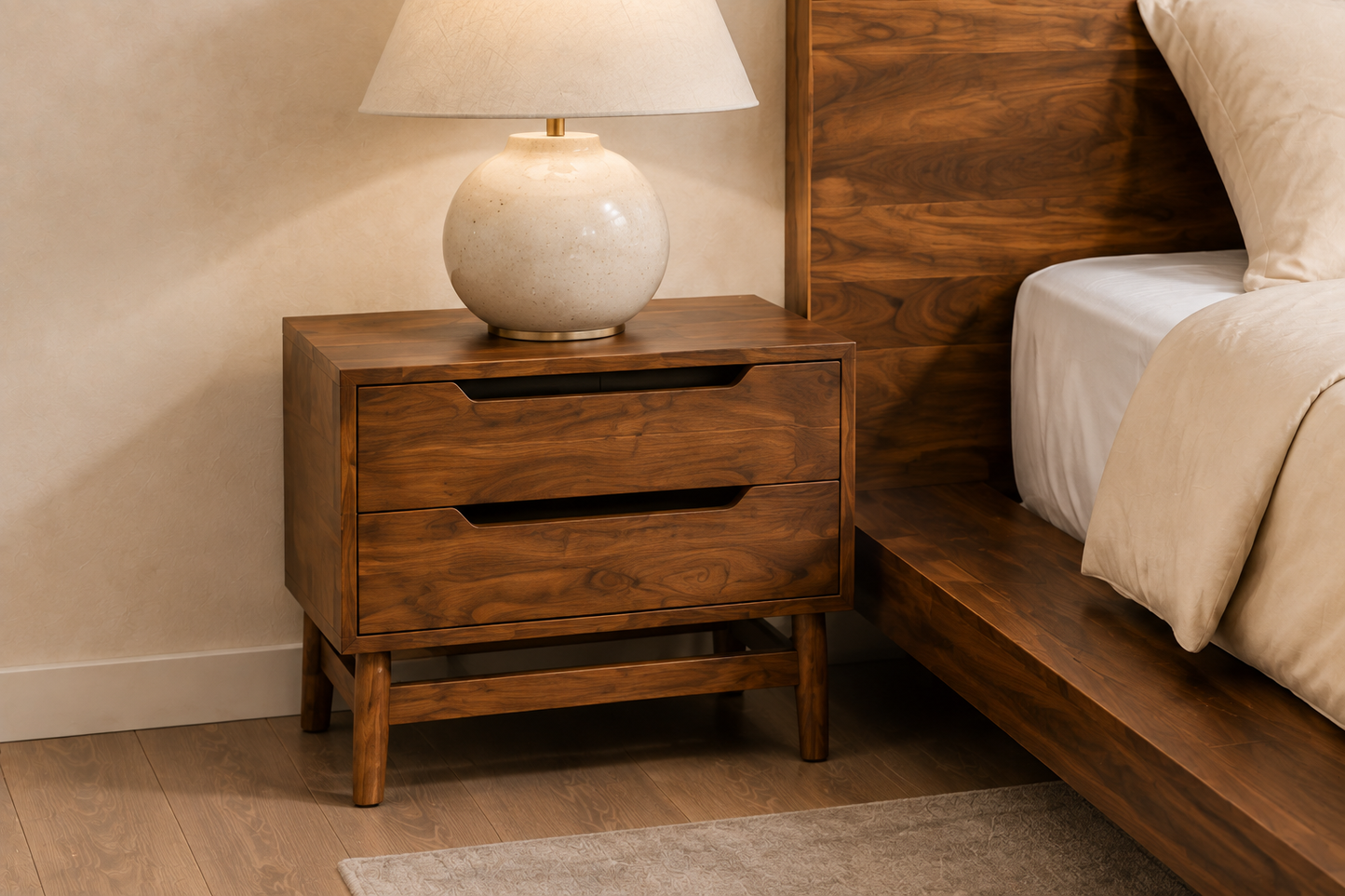 **ALAIAS Modern Sheesham 7-Piece Bedroom Set**