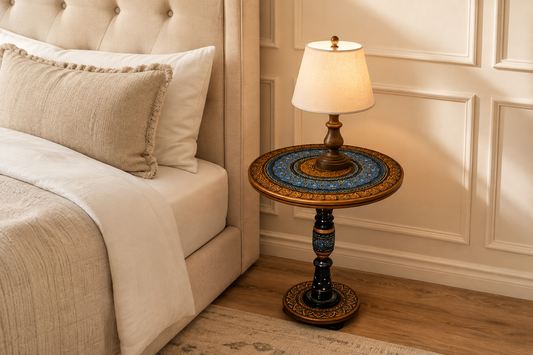 ALAIAS Azure Mandala Handcrafted Side Table