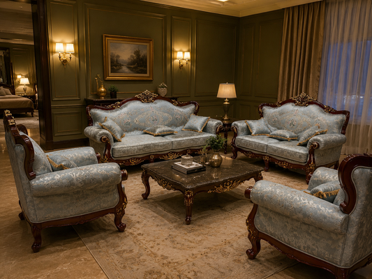 ALAIAS Azure Royale 7-Seater Sofa Set