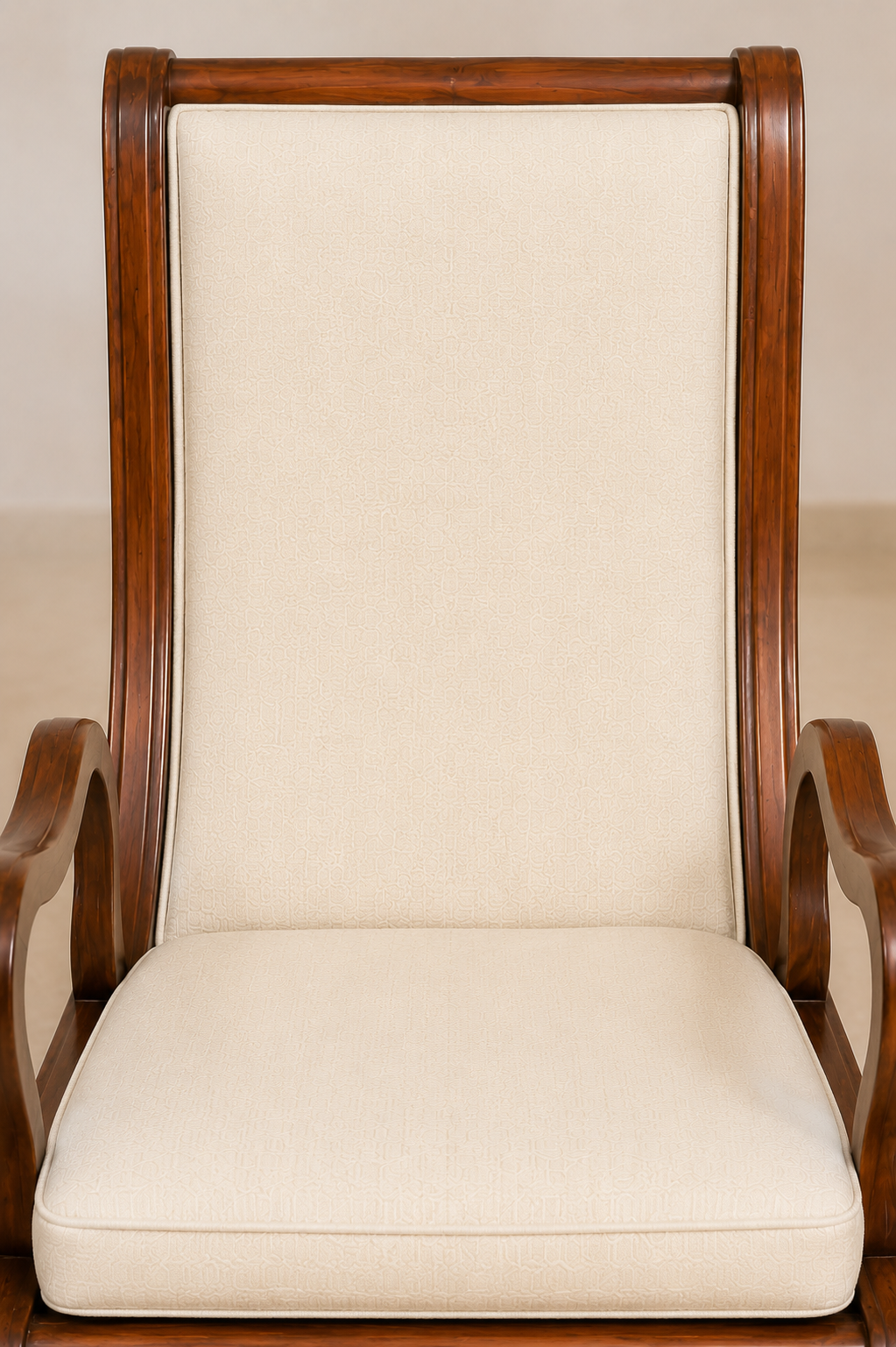 Handcrafted Solid-Wood Rocking Chair Set
