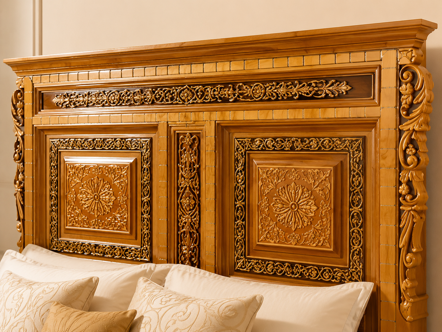 ALAIAS Royal Heritage Handcrafted 7-Piece Bedroom Set