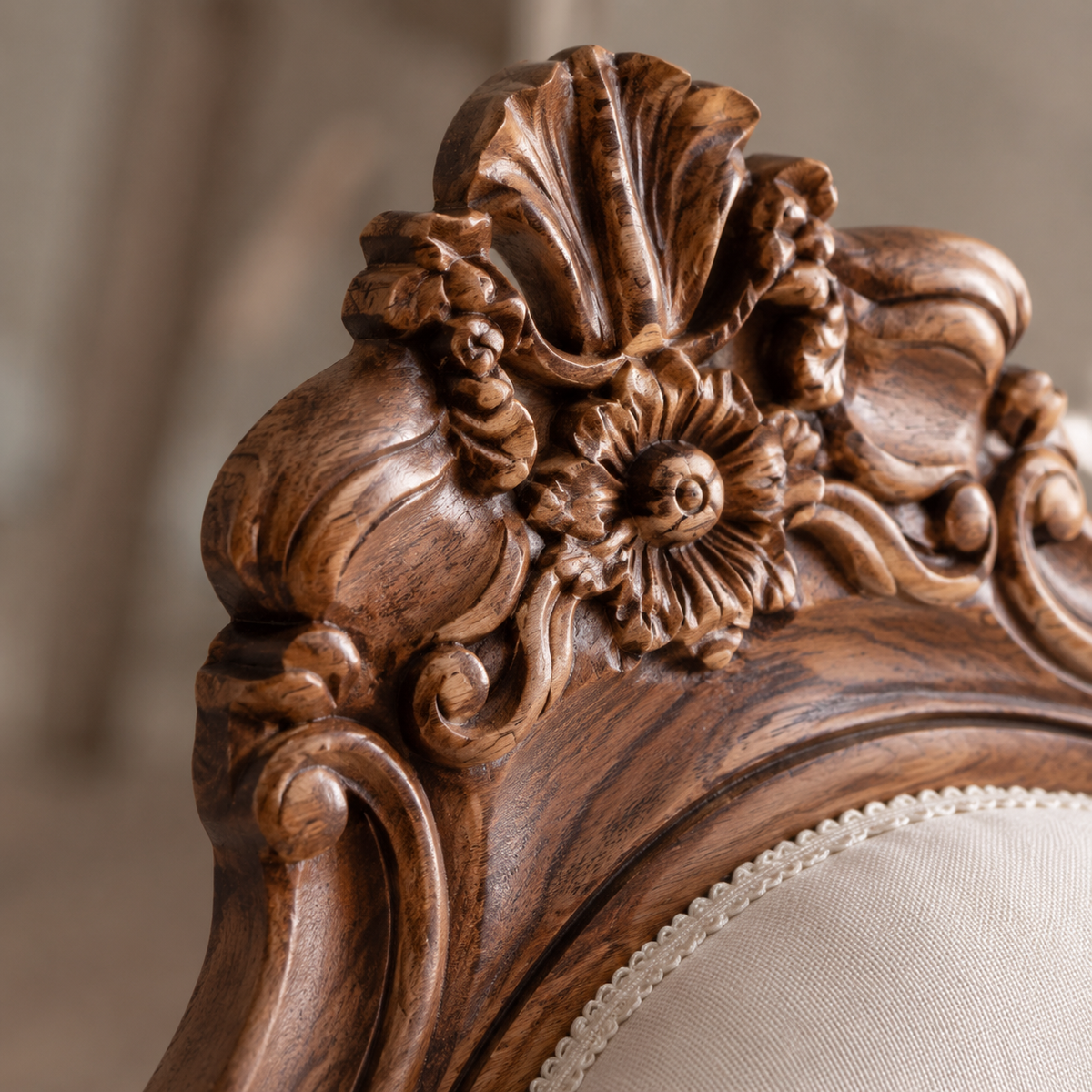 Classic Hand-Carved Wooden Center Set