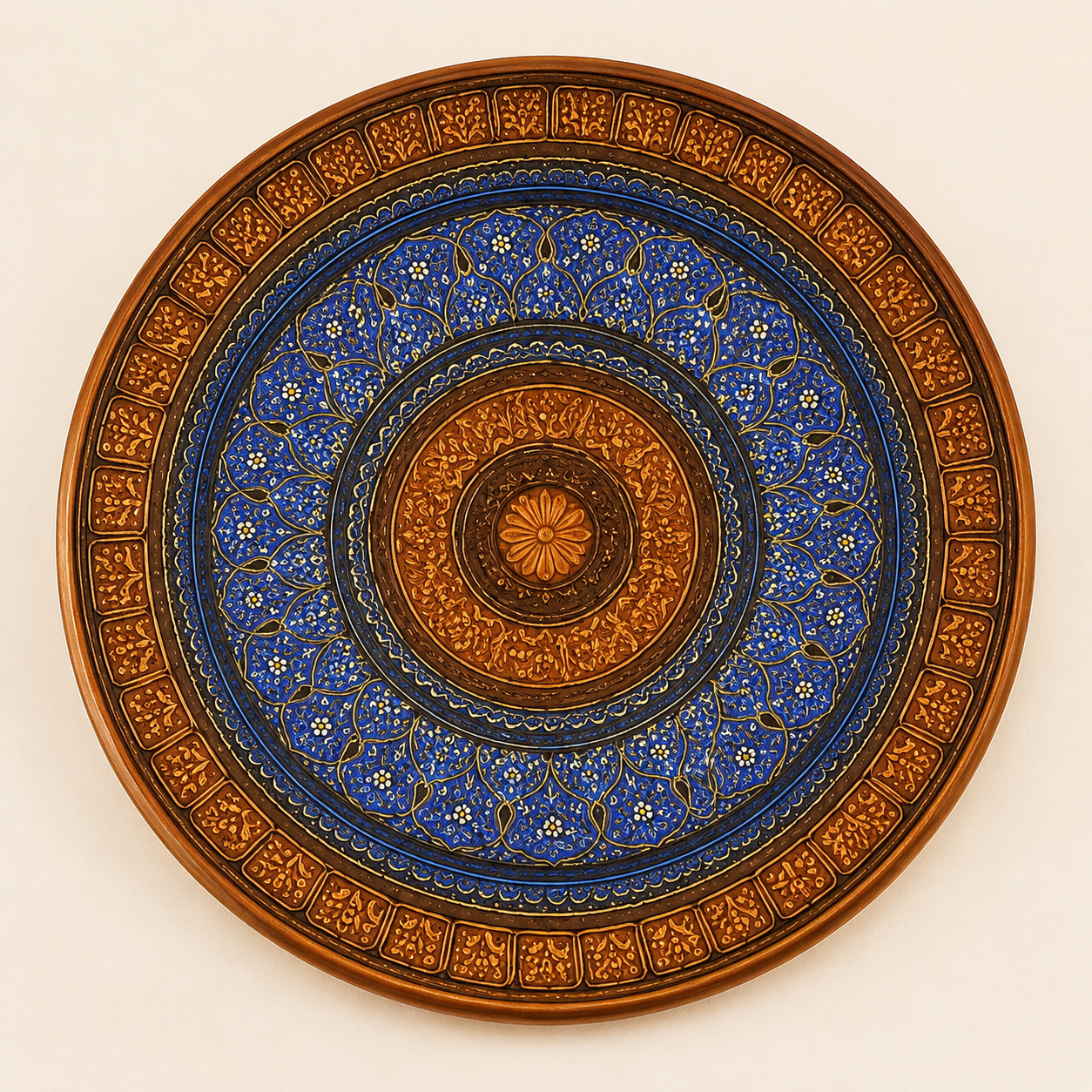ALAIAS Azure Mandala Handcrafted Side Table