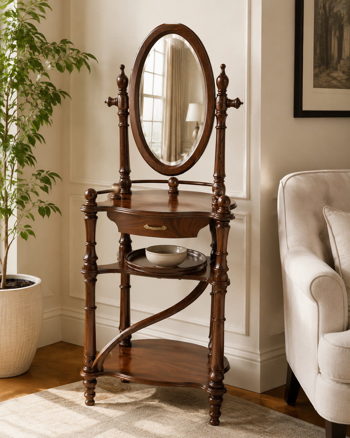 ALAIAS Elara Oval Vanity Stand